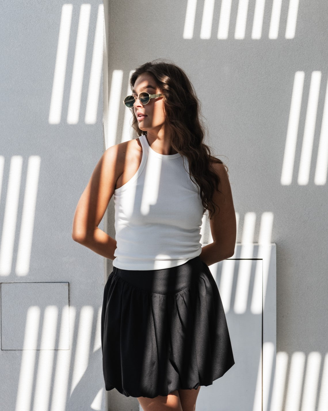 PCAMELIA Short Skirt - Black